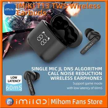 T13 TWS Безжични Слушалки Bluetooth Слушалки за игри Hi-Fi Слушалки С Докосване Стерео Спортни слушалки за мобилни телефони