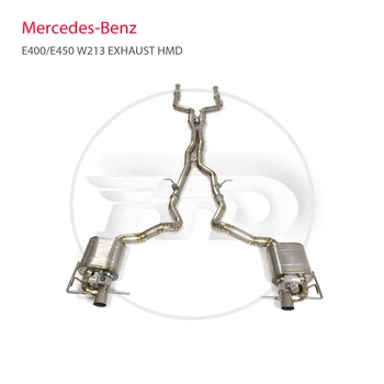 Изпълнение на система за Отработените газове От Титанова сплав HMD Catback За Mercedes Benz betouch е 400 счита върха E450 W213 Клапа на Ауспуха OEM Control