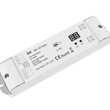 110-220VAC 2CH * 5A Контролер на ключа за променлив ток DALI DALI 2 Address DH DT7 За превключване на две лампи Традиционните халогенни лампи с нажежаема жичка