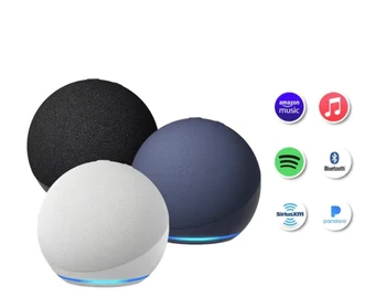 Оригинален бестселър Алекса Echo Dot 4th 5th поколение, smart високоговорител с премиальным звук, център за smart home и Алекса
