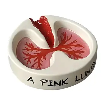 Розова лека пепелник Атрактивен дизайн, Здрав калъф-мундщука, Модни пепелник за пушачи, аксесоари за домашна употреба
