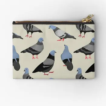 Дизайн на 33 The Pigeons, чанти с цип, чорапи за монети, пари, Малък ключ, Дамски колан, Портфейл, Мъжка чанта за съхранение, Празен джоб, Козметика