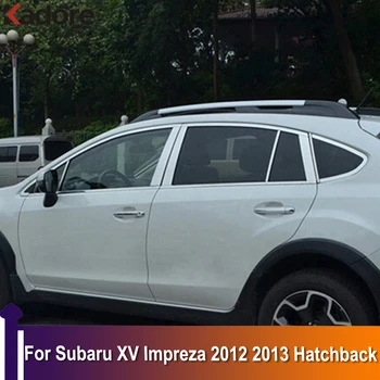 За Subaru Impreza XV 2012 2013 Хетчбек, прозорци, стелажи, накладки, Формоване, Гарнитура, автомобилни аксесоари от неръждаема стомана