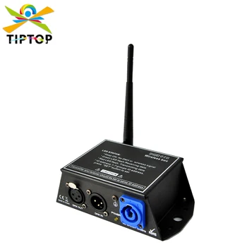 Мини Безжичен Предавател Приемник TIPTOP DMX Контролер Power Box Против 126 Канали Автоматична Смяна на Честотата на Големи Разстояния