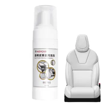 Препарат за измиване на пяна за кола Многофункционален спрей за почистване на кожата на интериора на Колата, устойчива течност за почистване на автомобилни седалки