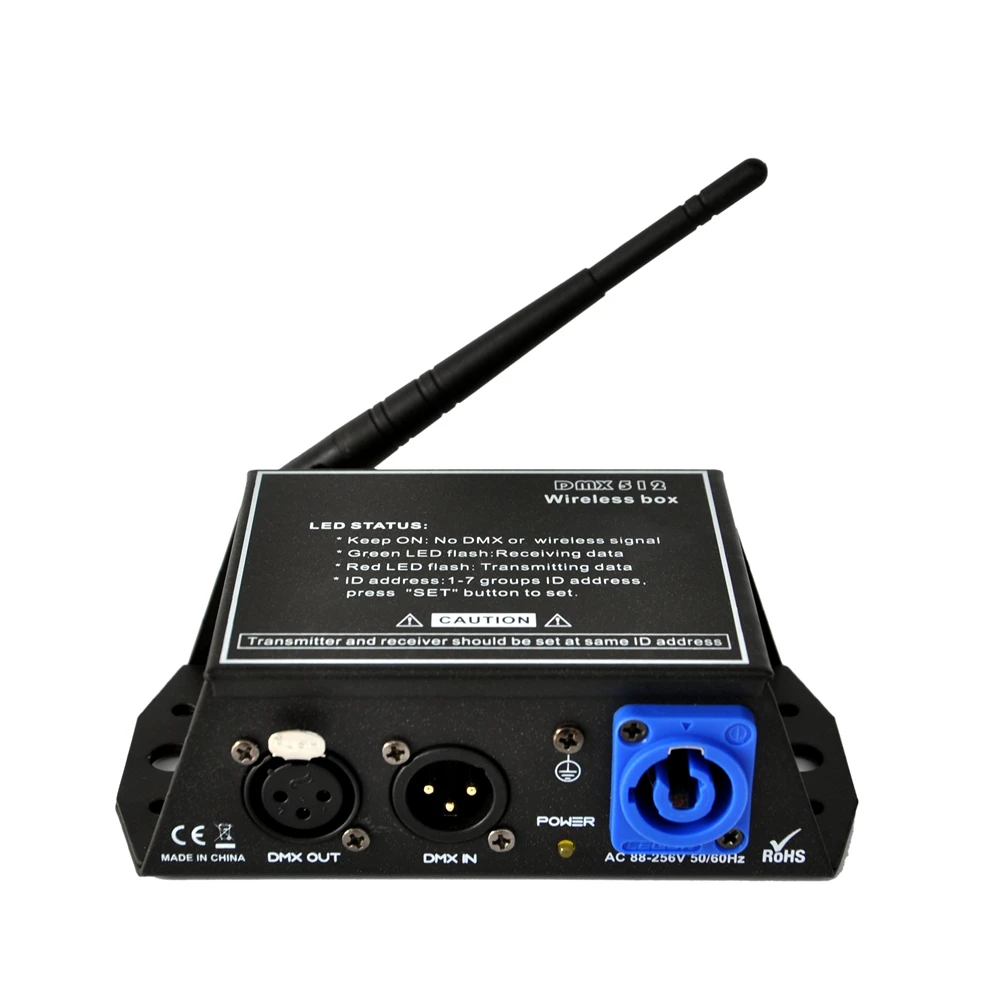 Мини Безжичен Предавател Приемник TIPTOP DMX Контролер Power Box Против 126 Канали Автоматична Смяна на Честотата на Големи Разстояния