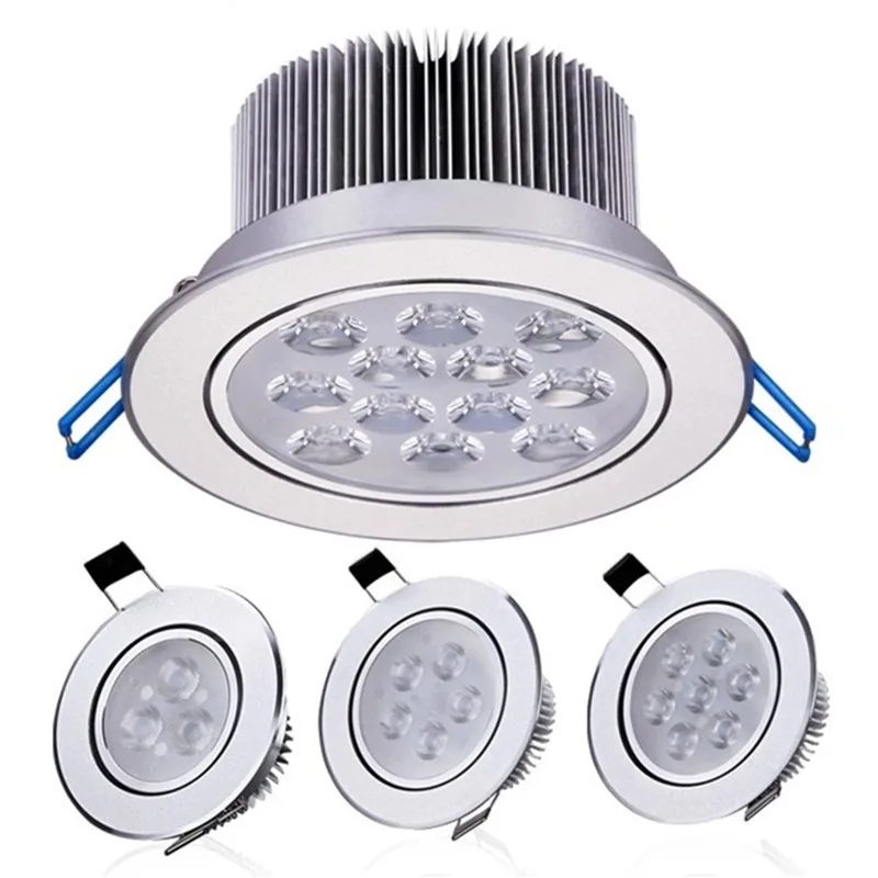 Нов кръг led лампа с регулируема яркост, 3 W, 6 W, 10 W, 14 W, 18 W 24 W, вграден в тавана лампа COB LED вътрешно осветление ac85-265V
