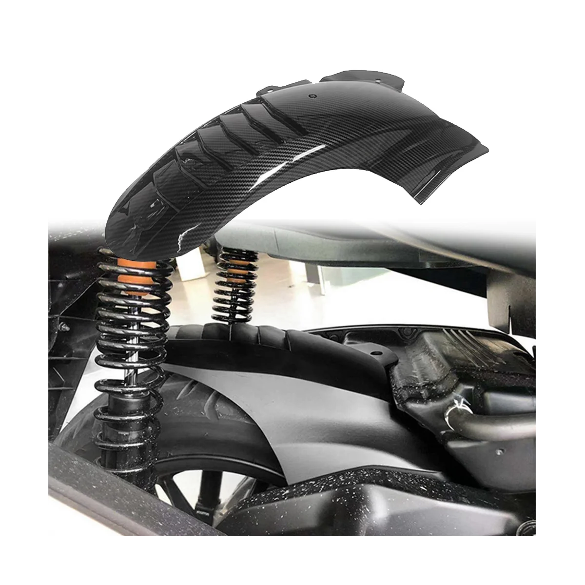 Разширено крило мотоциклет калник на задно колело калник на задно колело за Honda Forza 350 Forza350 NSS350 2020-2023 калник на задно колело, изработени от Въглеродни влакна