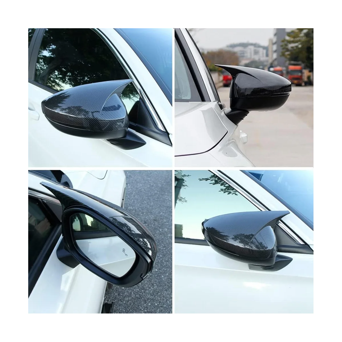 Тампон на Странично огледало за обратно виждане, Декоративна Тампон върху огледалото за обратно виждане Honda Civic 2022 2023 11-то поколение, ABS Carbon